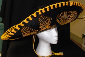 Black and yellow Sombrero Hats-SMBRO HT 1000-Size 22