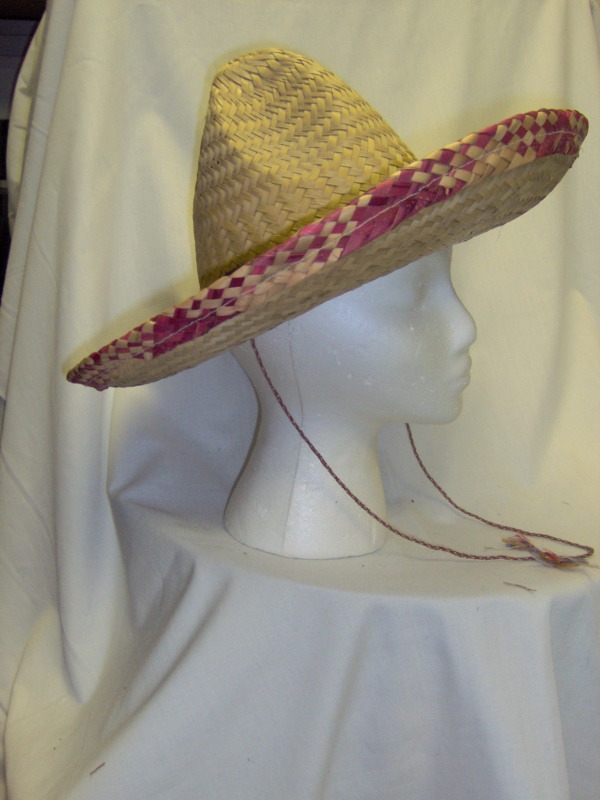 Yellow and pink Sombrero Hats-SMBRO HT 5000-Size 22