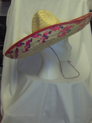 Yellow, purple, and pink Sombrero Hats-SMBRO HT 5001-Size 22