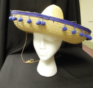 Yellow and blue Sombrero Hats-SMBRO HT 5003-Size 22