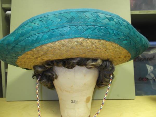 Yellow and teal Sombrero Hats-SMBRO HT 5005-Size 22