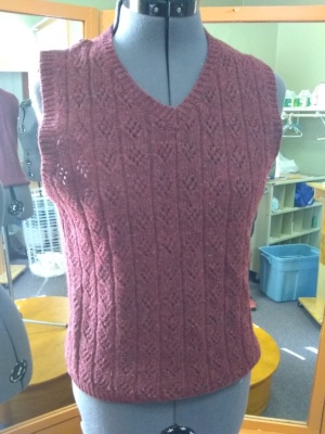 Maroon Sweater Vest-SWTR VST 7100