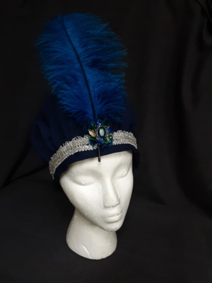 Navy Turban Hats-TBN HT 4002-Size 23