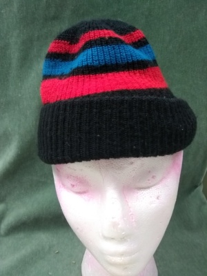 Black, red, and blue Winter Hats-WNTR HT 1001-Size One Size Fits All