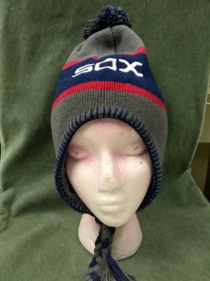 Grey, blue, and red Winter Hats-WNTR HT 2000-Size One Size Fits All