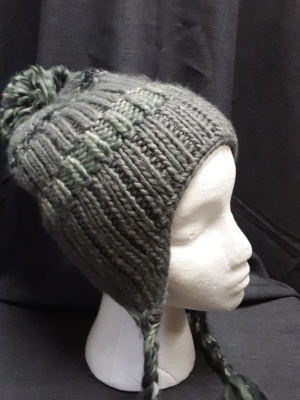 Grey Winter Hats-WNTR HT 2001-Size One Size Fits All