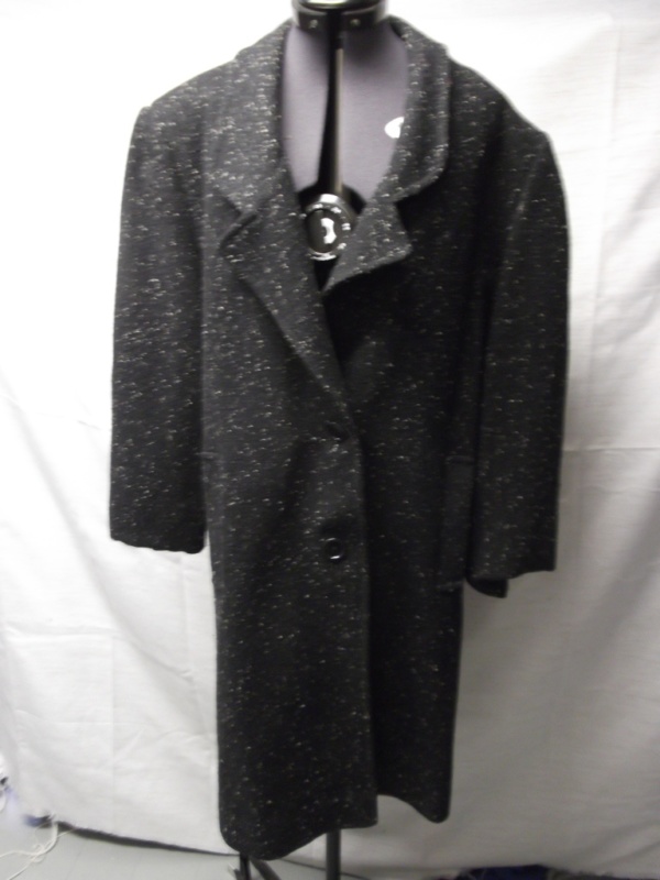Black and grey Women's Coat-WM CT 1500-Chest 46