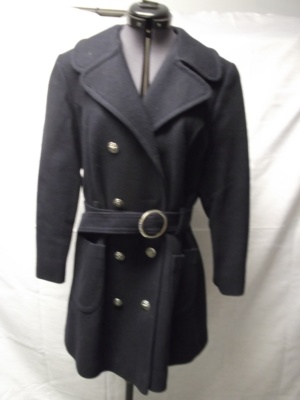 Dark Navy Blue Women's Coat-WM CT 4300-Chest 42