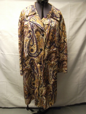 Purple Gold Black Women's Coat-WM CT 9325-Chest 42