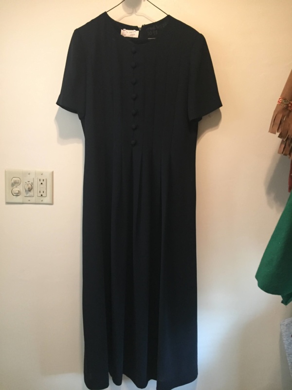 Black Modern Dress-WM DR 1000-Chest 30
