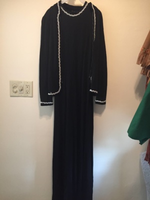 Black Modern Dress-WM DR 1100-Chest 32