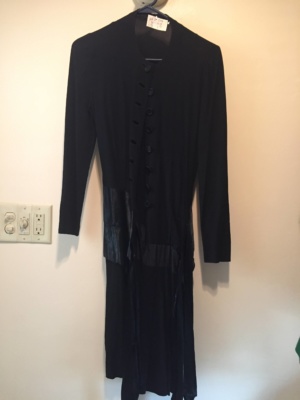 Black Modern Dress-WM DR 1200-Chest 34