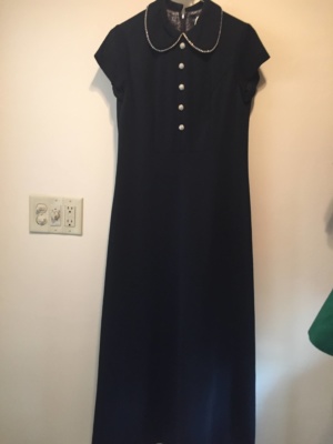 Black Modern Dress-WM DR 1301-Chest 36
