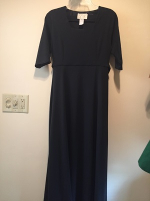Black Modern Dress-WM DR 1303-Chest 36
