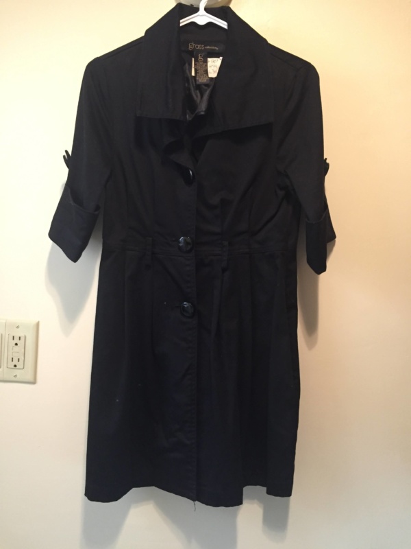 Black Modern Dress-WM DR 1307-Chest 36