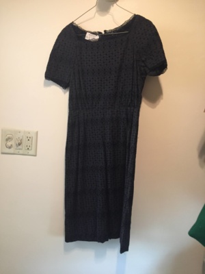 Black Modern Dress-WM DR 1327-Chest 36