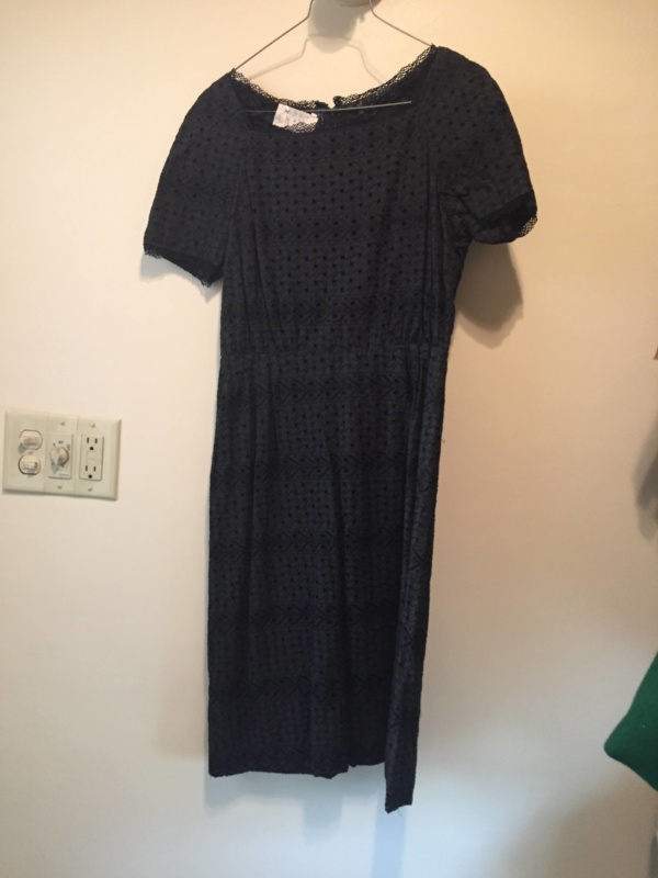 Black Modern Dress-WM DR 1327-Chest 36