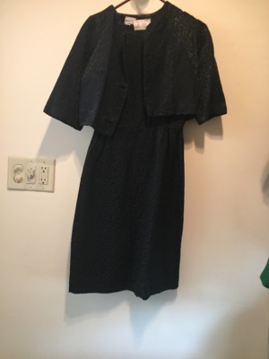 Black Modern Dress-WM DR 1328-Chest 36