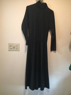 Black Modern Dress-WM DR 1406-Chest 38
