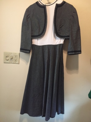 Black white Modern Dress-WM DR 1476-Chest 38