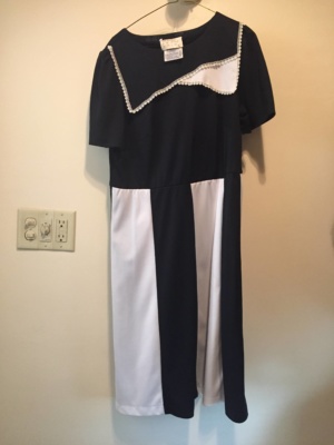 Black white Modern Dress-WM DR 1501-Chest 40