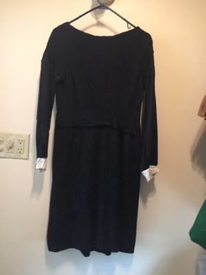 Black Modern Dress-WM DR 1526-Chest 40