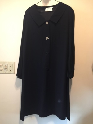 Black Modern Dress-WM DR 1600-Chest 42