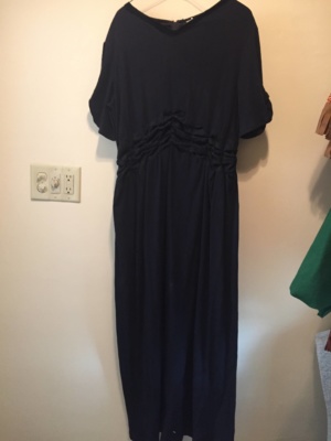 Black Modern Dress-WM DR 1701-Chest 44