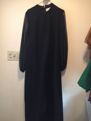 Black Modern Dress-WM DR 1800-Chest 46