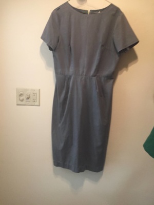 Grey Modern Dress-WM DR 2600-Chest 42