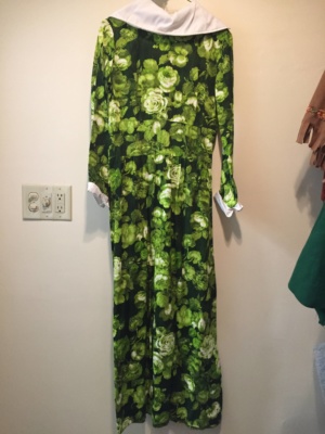 Green white Modern Dress-WM DR 3330-Chest 36