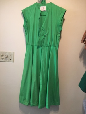 Green Modern Dress-WM DR 3401-Chest 38
