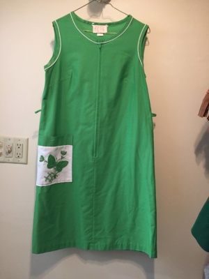 Green white Modern Dress-WM DR 3402-Chest 38
