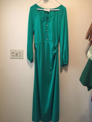 Green Modern Dress-WM DR 3403-Chest 38