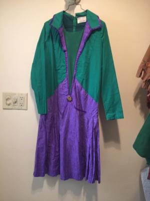 Green purple Modern Dress-WM DR 3404-Chest 38