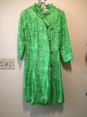Green white Modern Dress-WM DR 3432-Chest 38