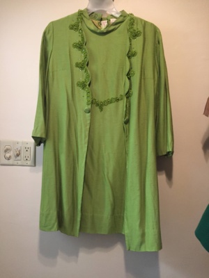 Green Modern Dress-WM DR 3502-Chest 40