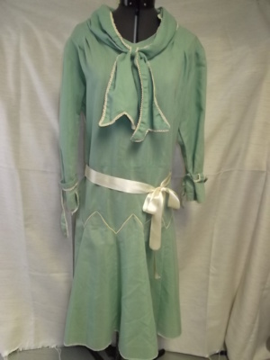 Green and ivory Modern Dress-WM DR 3505-Chest 41