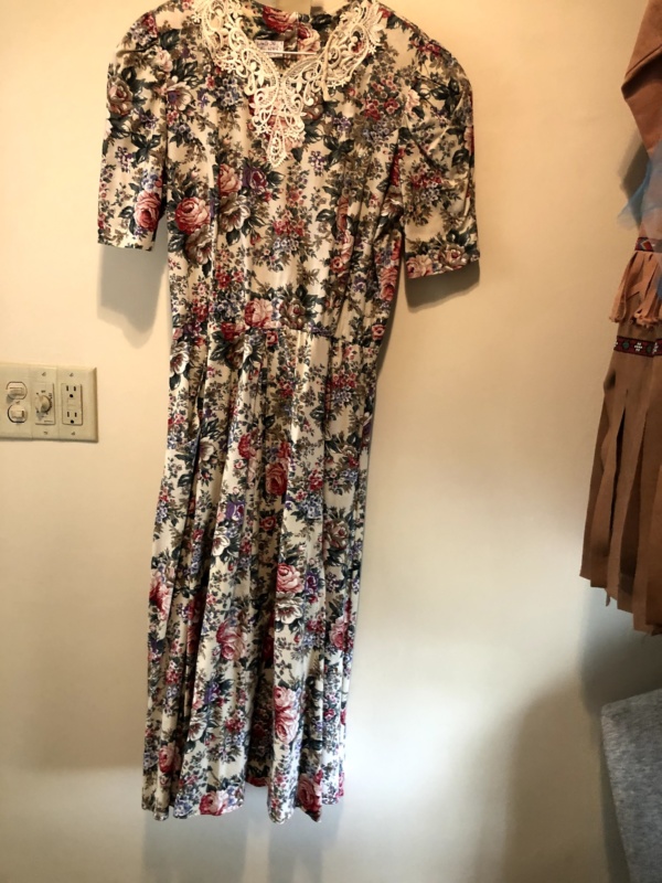 Green pink purple Modern Dress-WM DR 3628-Chest 42