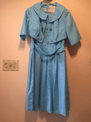Blue Modern Dress-WM DR 4352-Chest 36