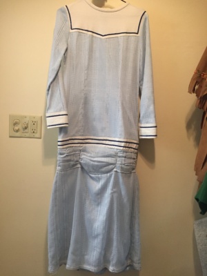 Blue white Modern Dress-WM DR 4400-Chest 38