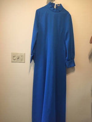 Blue Modern Dress-WM DR 4401-Chest 38