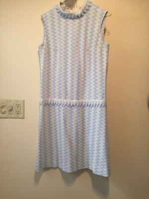 Blue white Modern Dress-WM DR 4432-Chest 37