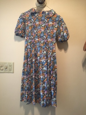 Blue wbite orange green purple Modern Dress-WM DR 4433-Chest 38