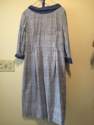 Blue white Modern Dress-WM DR 4475-Chest 38