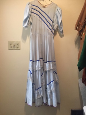 Blue Modern Dress-WM DR 4501-Chest 40