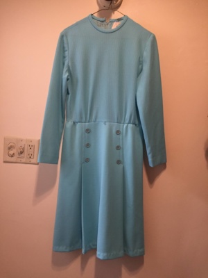 Blue Modern Dress-WM DR 4504-Chest 40