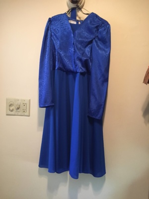 Blue Modern Dress-WM DR 4509-Chest 40