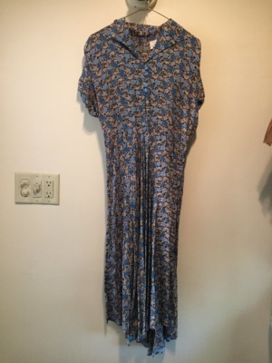 Blue grey white Modern Dress-WM DR 4531-Chest 40