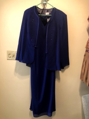 Royal blue Modern Dress-WM DR 4701-Chest 45